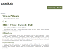 Tablet Screenshot of palenik.sk